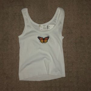 Brand new cropped brandy shirt